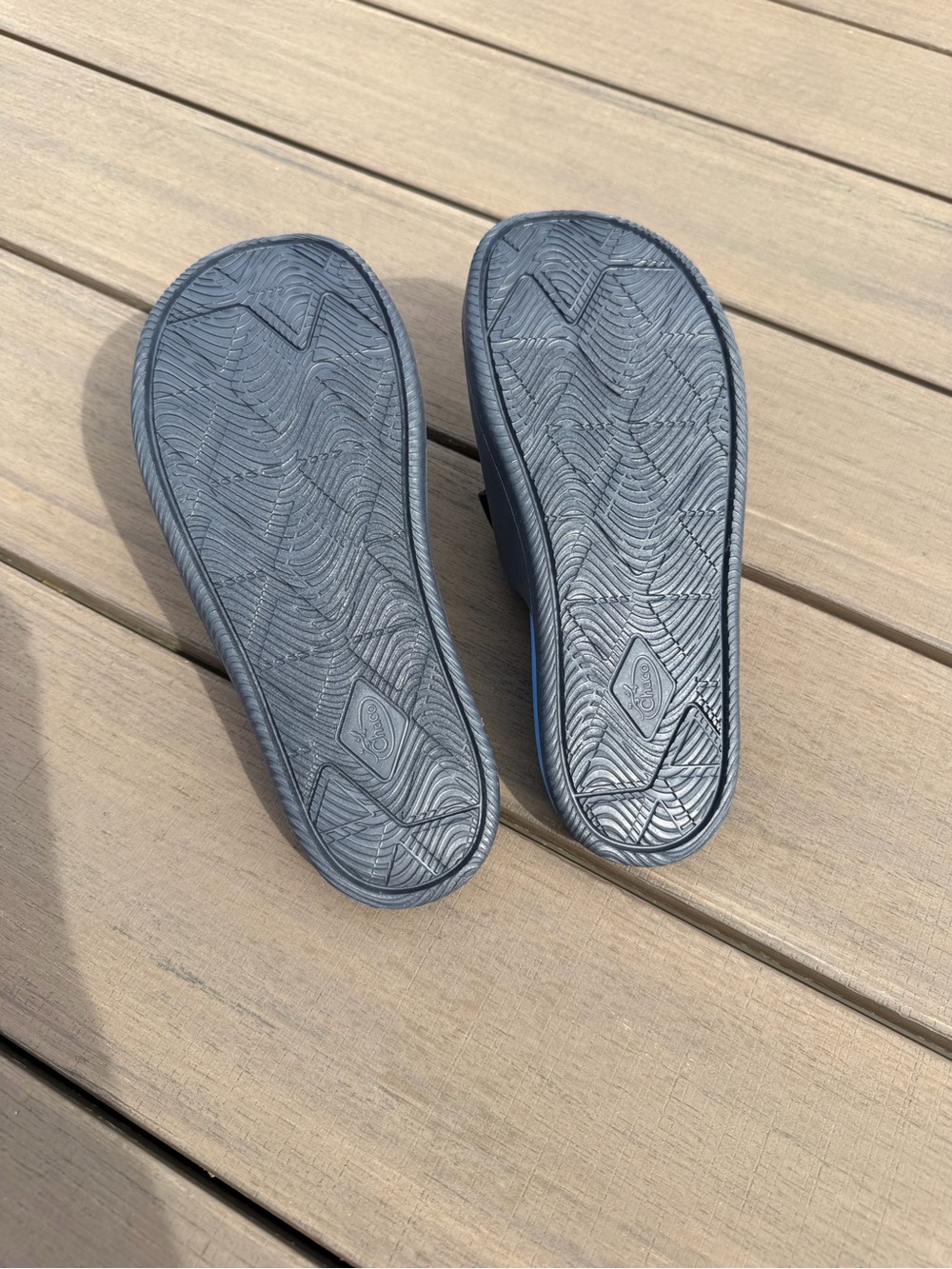 Chaco Kid's Chillos Sandal Blue US Size 5 Adjustable Summer Outdoor Shoes - Picture 4 of 5